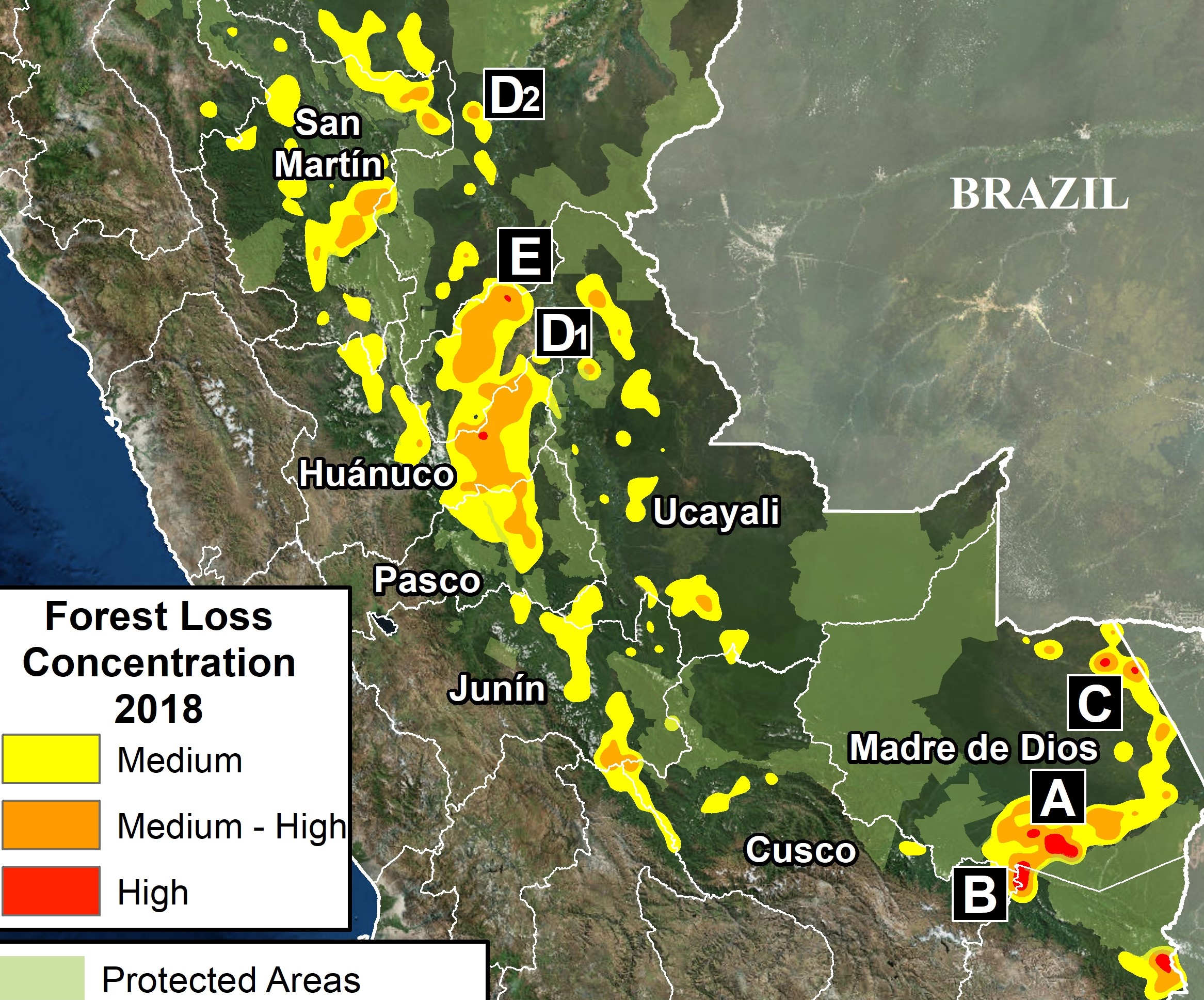 MAAP #147:  Deforestation Hotspots 2021 (1st Look)