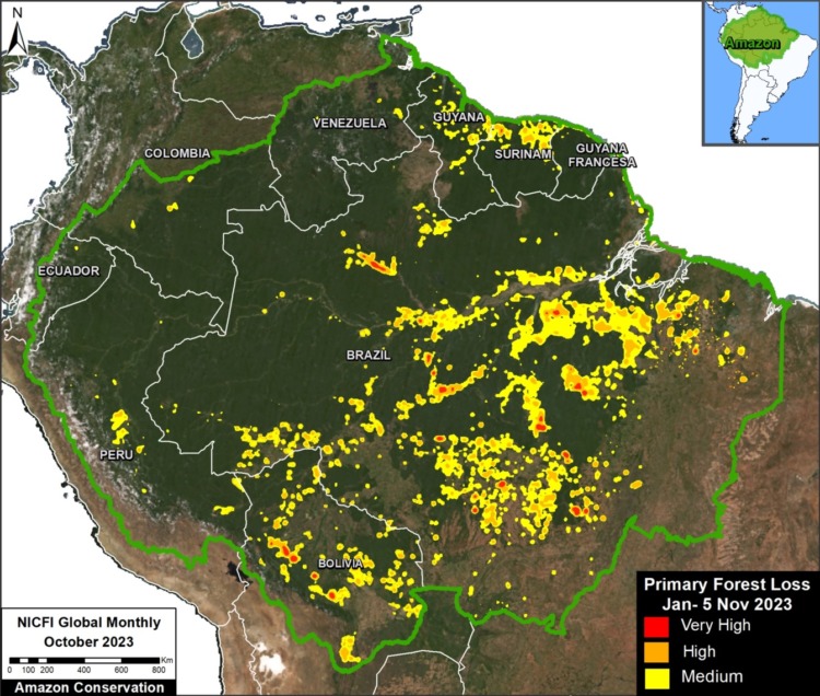 MAAP #201: Amazon Deforestation & Carbon Update for 2023 | MAAP